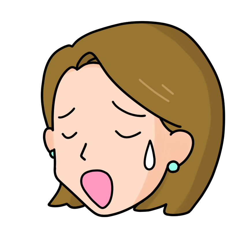 残念そうなお姉さん
